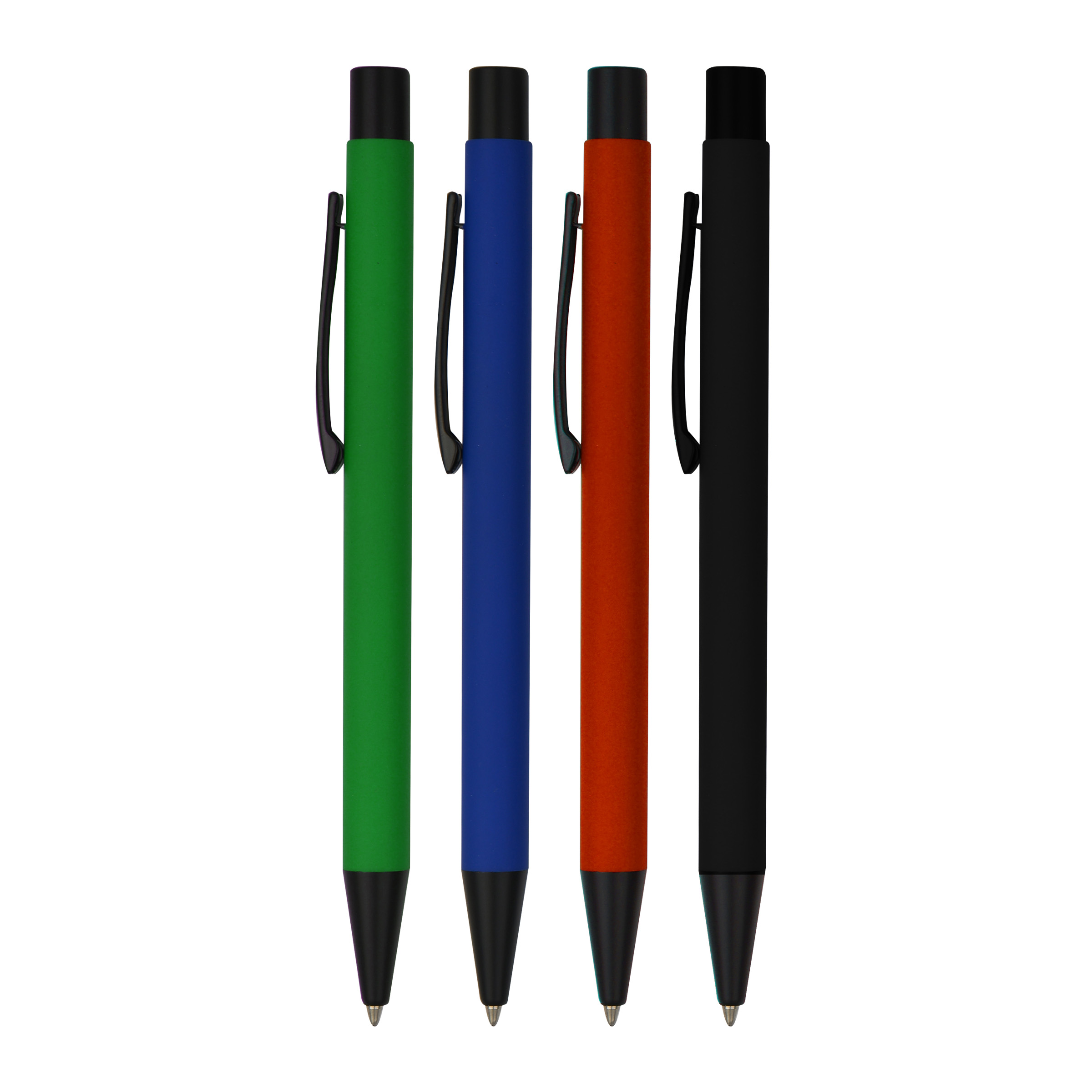 Soft Touch Click Action Metal Pen pen, writing pen, laser engraved