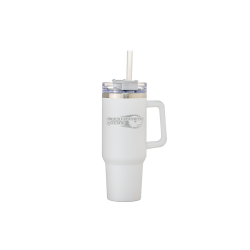 40 Oz. Double Wall Tumbler With Straw Drinkware, Tumbler, Cup, Laser engraved, Reusable Straw, Straw