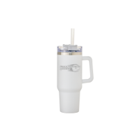 40 Oz. Double Wall Tumbler With Straw Drinkware, Tumbler, Cup, Laser engraved, Reusable Straw, Straw