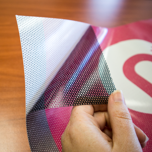 Custom Auto Perf Pattern Custom Adhesive Window Perf 70/30 Perf Pattern - Contour Cut Available ...