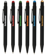 Color Reveal Soft Touch Metal Pen pen, writing pen, laser engraved