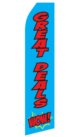 Great Deals WOW! Econo Stock Flag With Hardware - 16 Ft. econostock, feather, blade, swooper