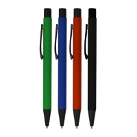 Soft Touch Click Action Metal Pen pen, writing pen, laser engraved