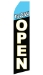 Now Open Econo Stock Flag With Hardware - 16 Ft. - BE-07