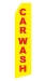 Yellow Car Wash Econo Stock Flag With Hardware - 16 Ft. - BJ-04