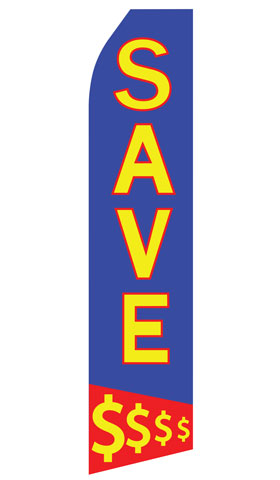 Save $$$ Econo Stock Flag With Hardware - 16 Ft. econostock, feather, blade, swooper