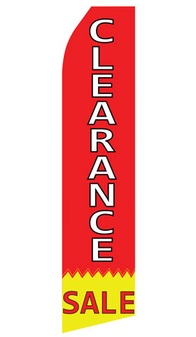 Clearance Sale Econo Stock Flag With Hardware - 16 Ft. econostock, feather, blade, swooper