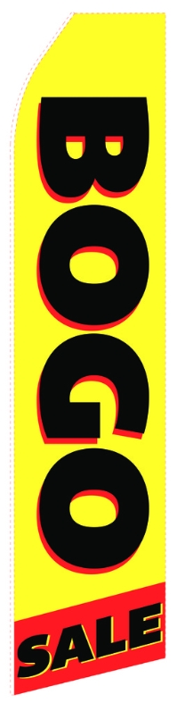 BOGO Sale Econo Stock Flag With Hardware - 16 Ft. econostock, feather, blade, swooper